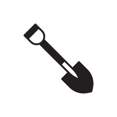 Shovel vector icon. Shovel flat sign design. Shovel symbol pictogram. UX UI icon