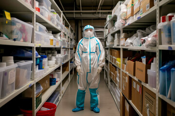 Obraz premium Guarding the Unopened Supplies