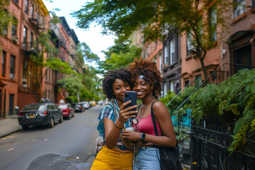 Brooklyn Bliss: Friends Capturing Memories in Afro-American Neighborhood