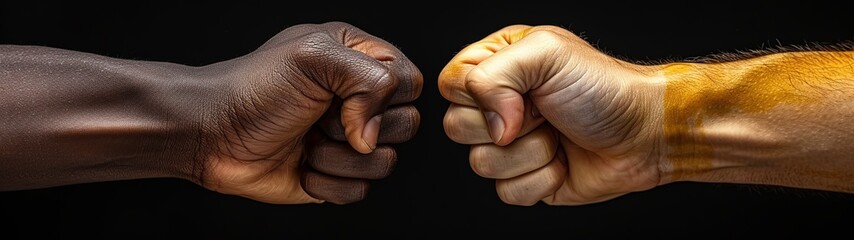 Black And White Clenched Fist 