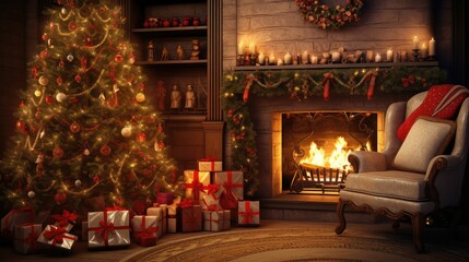 Fototapeta premium festive christmas holiday backgrounds