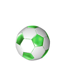 Fototapeta premium 3d symbol made from green soccer balls