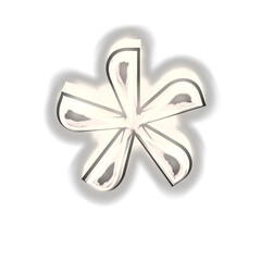 Glowing silver 3d symbol