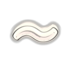 Glowing silver 3d symbol