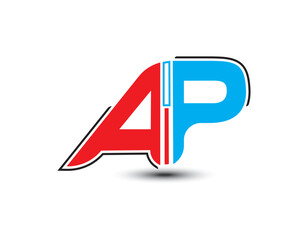 AiP Abstract Logo Design. A, P Best Logo for Company / Brand.