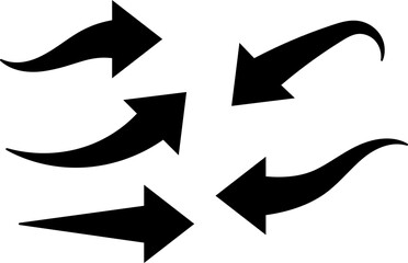 Arrows set multiple colours