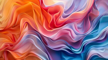 Obraz premium Bright Folds Generative AI