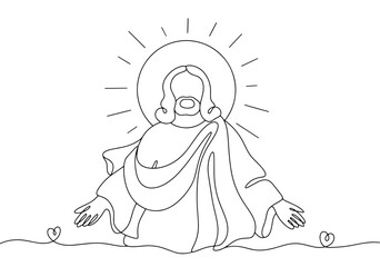 Jesus. Nimbus. Shine. Resurrection. Easter