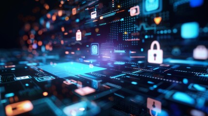 Internet Communication Digital Marketing Banner Generative AI