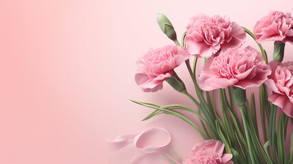 Obraz na płótnie Canvas 3d rendered photo of flower background made with generative AI