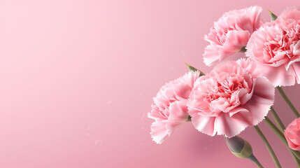 Naklejka na ściany i meble 3d rendered photo of flower background made with generative AI