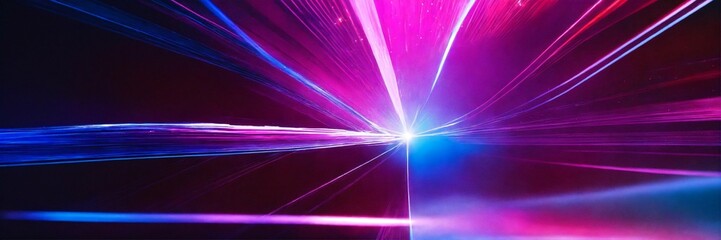 abstract background with rays laser ray, violet, pink, blue, white - obrazy, fototapety, plakaty
