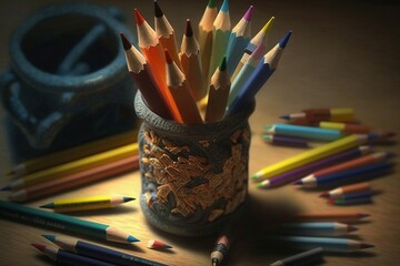 A colored pencil Generative by AI