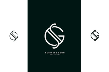 GS, SG, G, S, Abstract Letters Logo Monogram