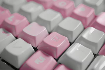 Fotobehang computer keyboard keys in close-up © Graph Squad