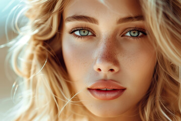 Fototapeta premium close up portrait of a woman 