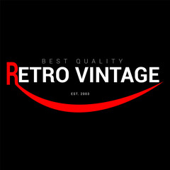 Retro vintage business logo design