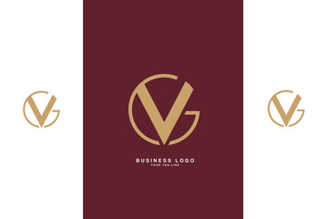 GVV, VG, G, V, Abstract Letters Logo Monogram