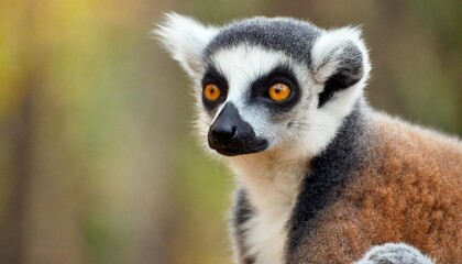 Fototapeta premium africa madagascar anosy berenty reserve ring tailed lemur lemur catta portrait