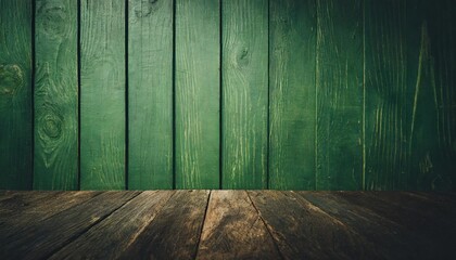 dark green wood natural texture background vignette and dark shadow effect - obrazy, fototapety, plakaty