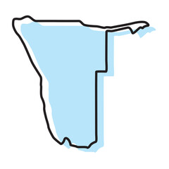 namibia map, namibia vector, namibia outline, namibia