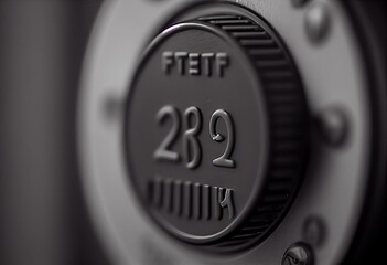 Close up of  Thermostat of an heating radiator with Euro symbol, rising costs for heat and energy concept. Generative AI