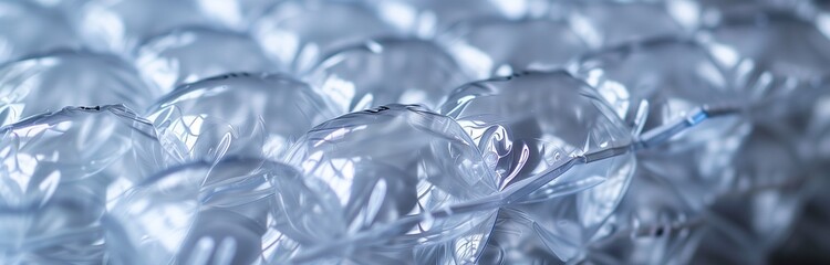 plastic bubble wrap close up