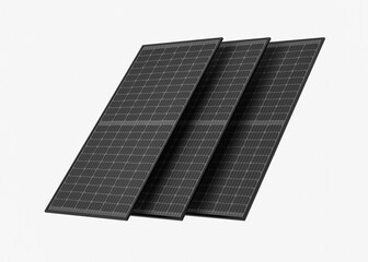Panele fotowoltaiczne - Moduły PV, energia ze słońca - obrazy, fototapety, plakaty