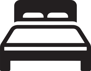 Comfortable Bed Icon vector