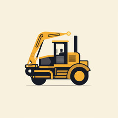 Naklejka premium Construction in cartoon, doodle style. Image for t-shirt, web, mobile apps and ui. Isolated 2d vector illustration in logo, icon, sketch style, Eps 10. AI Generative