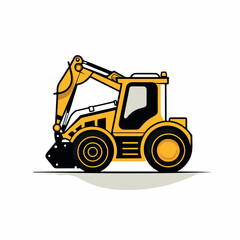 Naklejka premium Construction in cartoon, doodle style. Image for t-shirt, web, mobile apps and ui. Isolated 2d vector illustration in logo, icon, sketch style, Eps 10. AI Generative