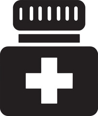 Medicine Bottle Icon vector