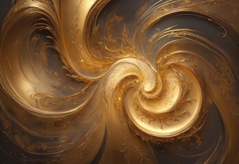 Golden swirl, artistic design. The artist uses bright colors to create this magical art, with the addition of golden sparkles and lines. ART AND GOLD. A masterpiece of art design. East style.