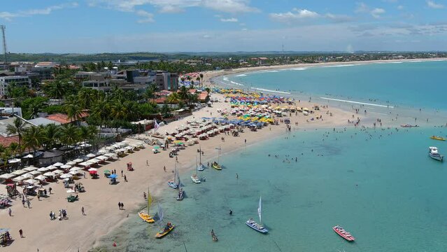 Porto de Galinhas Beach, Brazil &ndash; Coral Reefs and Tidal Pools with Tropical Fish at Low Tide