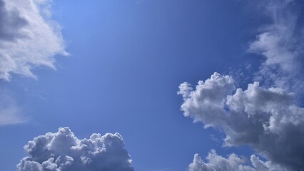 sky and clouds. blue sky with clouds.