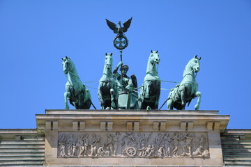 The Quadriga on Brandenburg Gate in Berlin, Germany