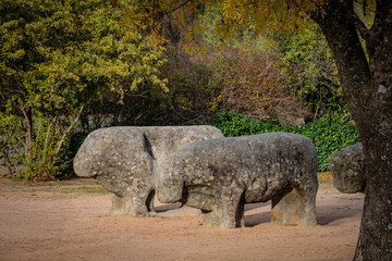 Bulls of Guisando, Vetón sculptural group, 4th and 3rd centuries BC, Iron Age, Ávila, province of Ávila, autonomous community of Castilla y León, Spain