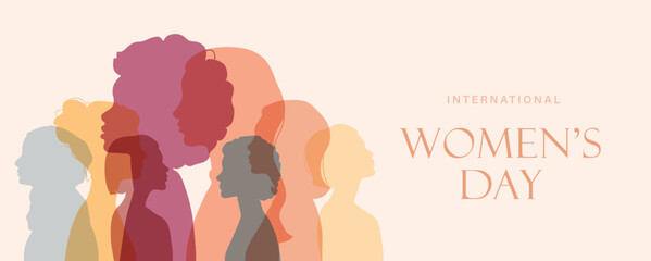 Woman silhouette isolated vector illustration. Modern feminist concept