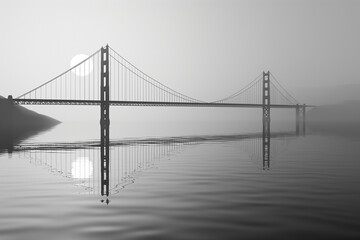 Monochromatic Dawn at Golden Gate Bridge