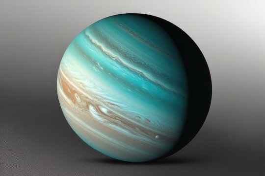 a high quality photograph of a uranus planet isolated on a white or transparent background