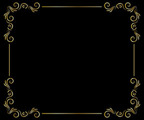 Decorative gold frame [illustration]
