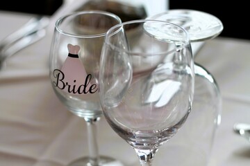glasses on the table