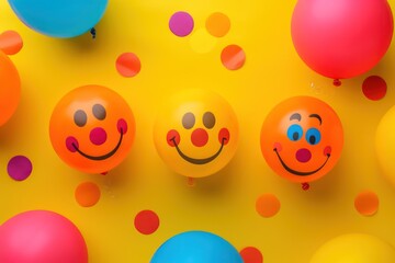 Fototapeta premium Background for April Fools' Day. April first. Copy space for design