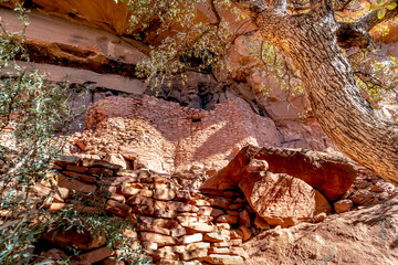 Honanki Native American Cliff Dwelling Ruins Sedona Arizona United States of America