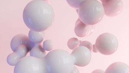 Metaballs 
pink and white
