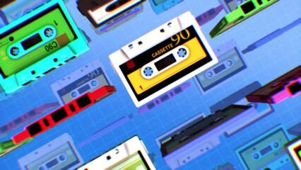 Retro Cassete Tapes 09