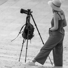 photographer on tripod