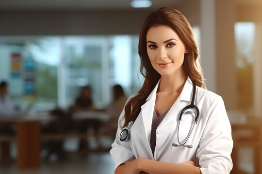 female doctor in hospital