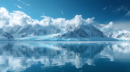 Foto op Canvas lake and mountains in polar regions © bmf-foto.de