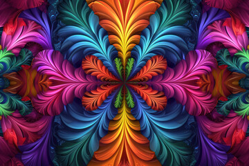 fractal pattern in vibrant colors